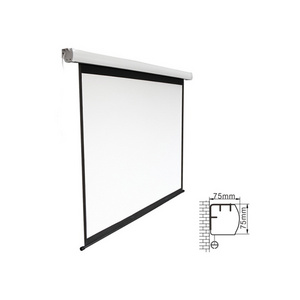 4:3 Ratio 120" Fiberglass Fabric Standard Electric Projection Screen