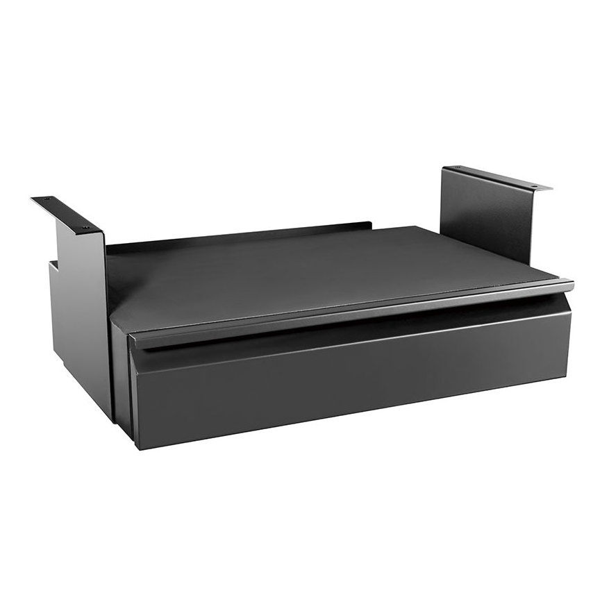 Steel Office Accessories organizer storage box Space-Saving Under Sit Stand Organizer Tray Desk Drawer with Shelf