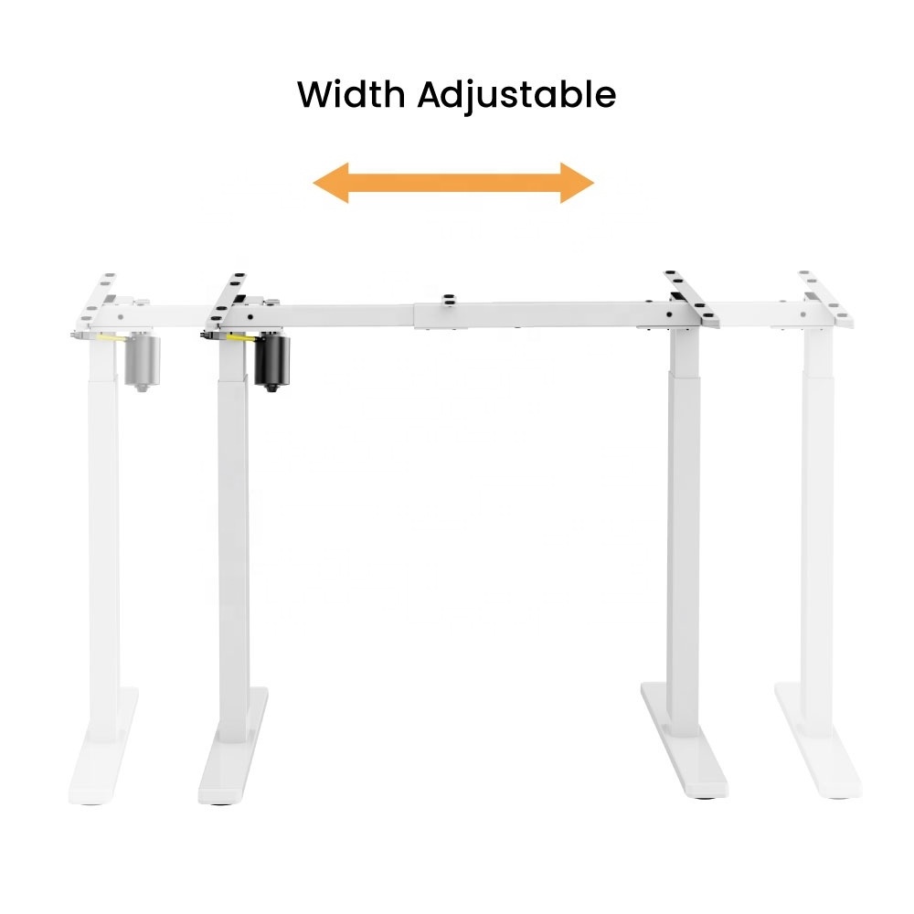 Wholesale Elevating Office Electric Table Height Width Adjustable Sit to Stand up Down Raise Black Lift Desk Base Frame Leg