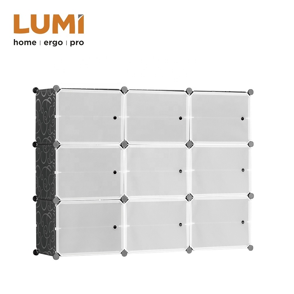 9-Cube Shoe Rack Storage Organizer