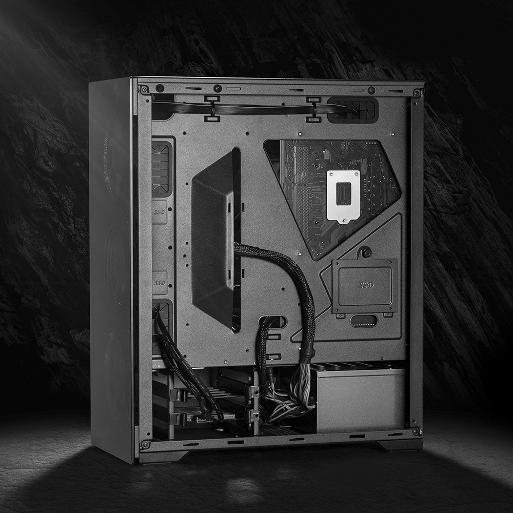 E-ATX Desktop Computer Box Tempered Glass CPU Cabinet RGB Full Tower Gaming Computer PC Case