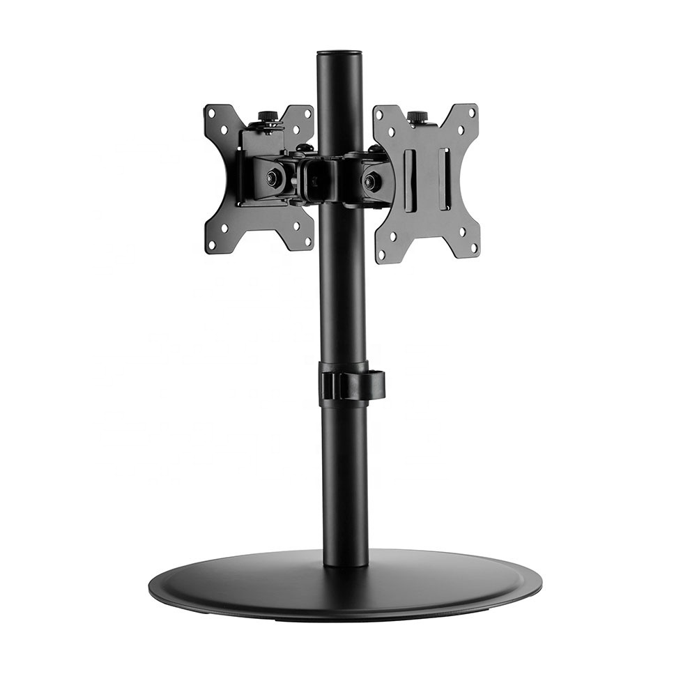 Office PC Desk Mount Articulating Pole Mount Single Dual Monitor Stand