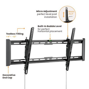 Universal Large Low Profile Ultra Slim Heavy Duty Tilting TV Wall Mount Bracket For LED LCD 43 to 90 inch TVs Max.VESA 800x400