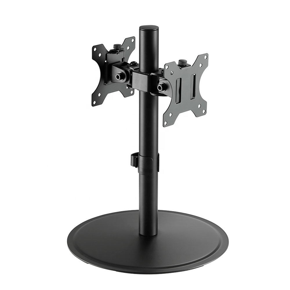 Office PC Desk Mount Articulating Pole Mount Single Dual Monitor Stand