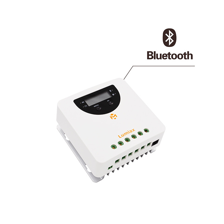 Lumiax 20a mppt solar charge controller with Bluetooth 20amps mppt charge controller with LCD LED indicators