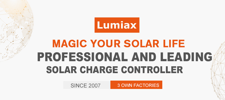 Lumiax Factory 8A 10A solar light regulator 12V mppt charge controller for led street lights