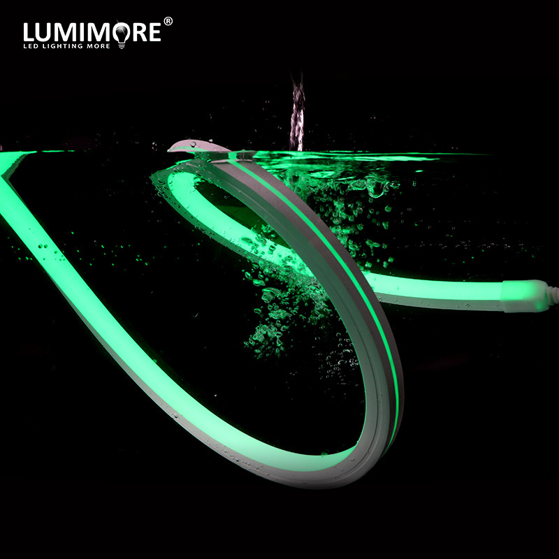 IP68 Certificate Underwater LED Neon Flex Silicone Swimming Pool LED Strip Lights Neon Rope Light IP67 Flex Waterproof Outdoor