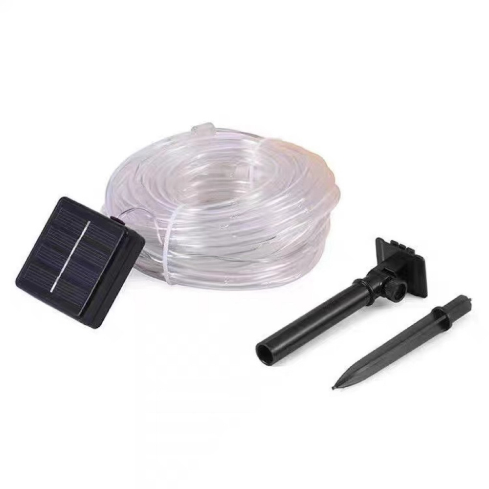 Solar Garden Lights Rope Lights LED String Tube Outdoor Neon Light Flex Rope Adressable