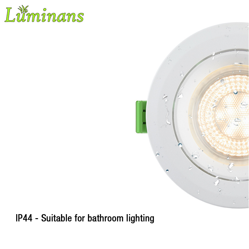 Luminans 6W Waterproof LED Downlights Recessed Dimmable cob led lamp 220V-240V round led lighting for Indoor kitchen Light