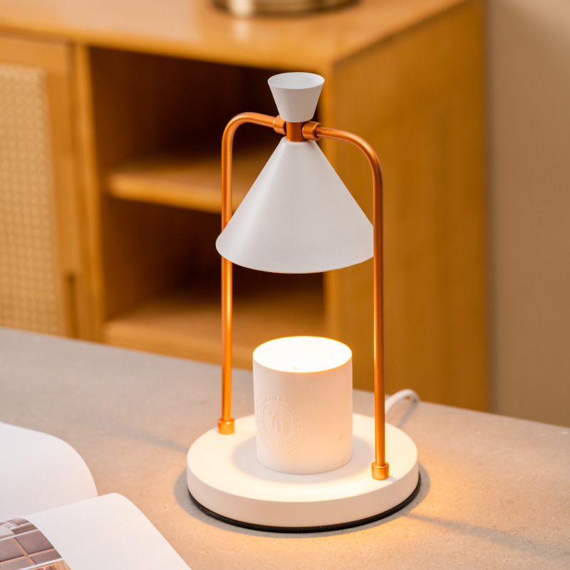 Candle Warmer Electric Melt Lamp Lantern Night Bedside Lamp For Bedroom Top-Down Candle Melting Waxing Burner Table Desk Lamp