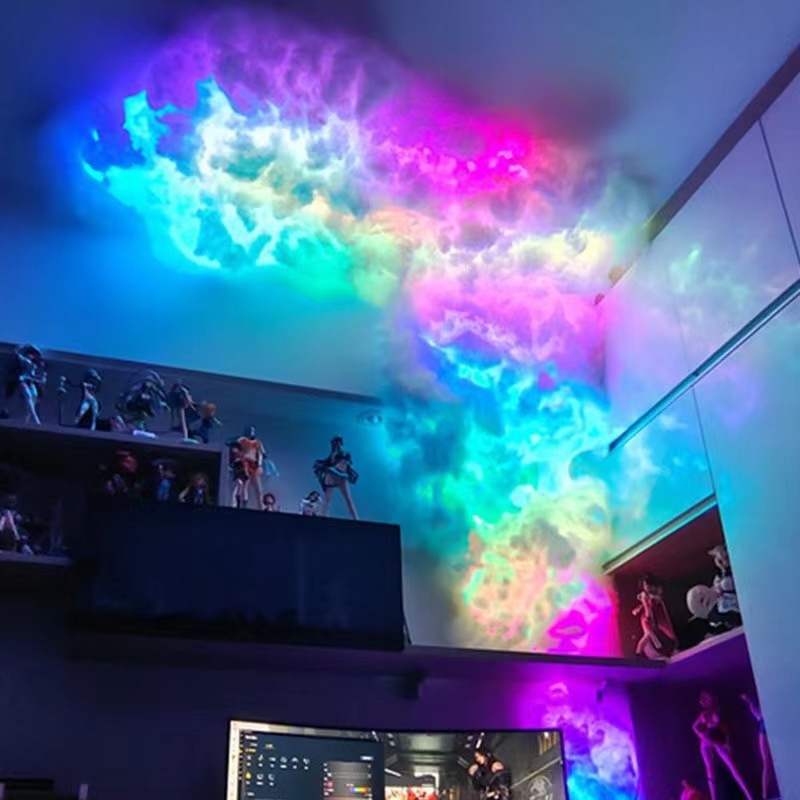 Lumind cloud lighting APP control thunder light DIY Flash lightening lamp room decor dim RGB ceiling cloud light