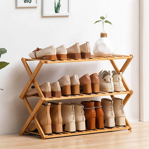 Shoe Cabinet, Multifunctional Bamboo Shoe Rack Living Room Furniture Kitchen Rack Kitchen Organizer Modern Extendable