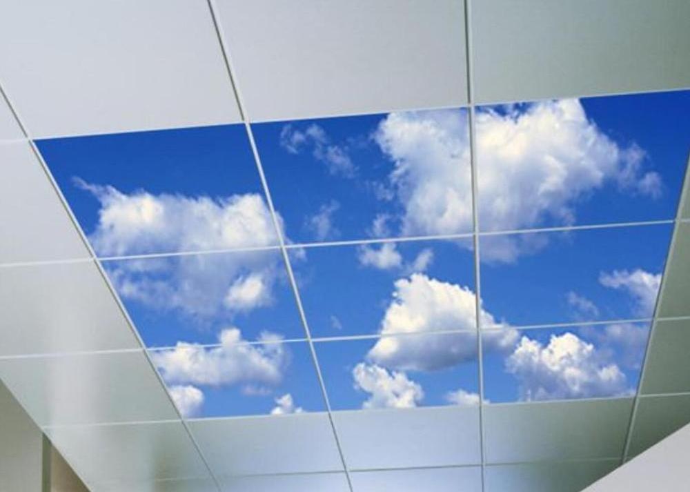 New trend 60x60 frameless sky ceiling led light panel for office lighting