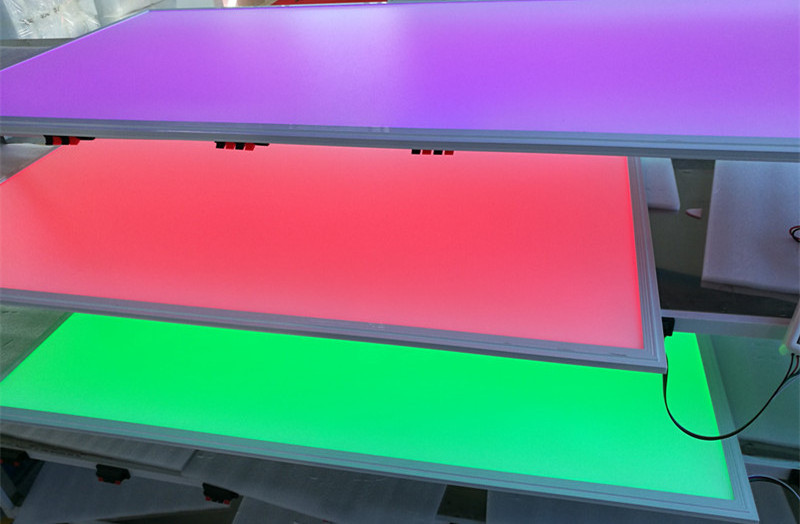 CE ROHS multicolor changing flat 600*300 RGB/RGBW led new ceiling panel light led panel lighting led color light panel