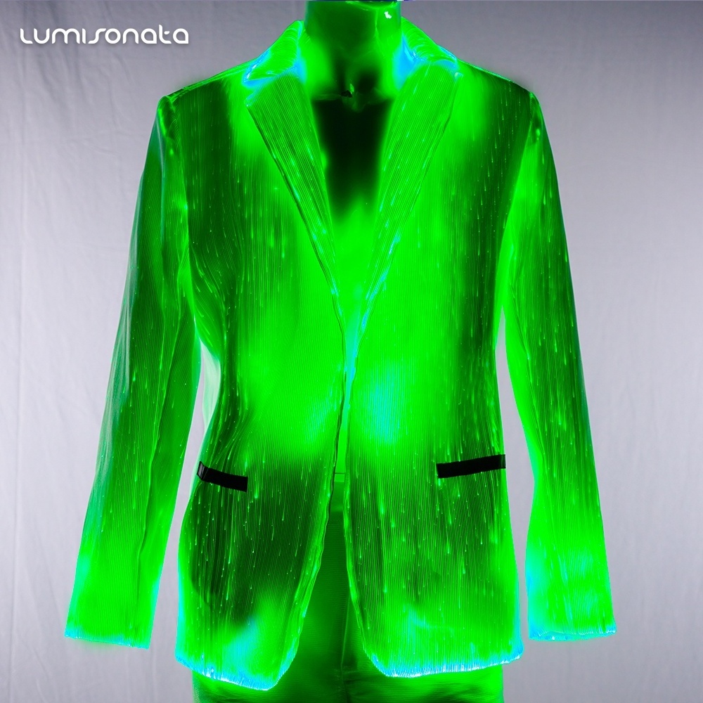 Luminous Wedding Tuxedos Light up Prom Tuxedos LED Groom Suits