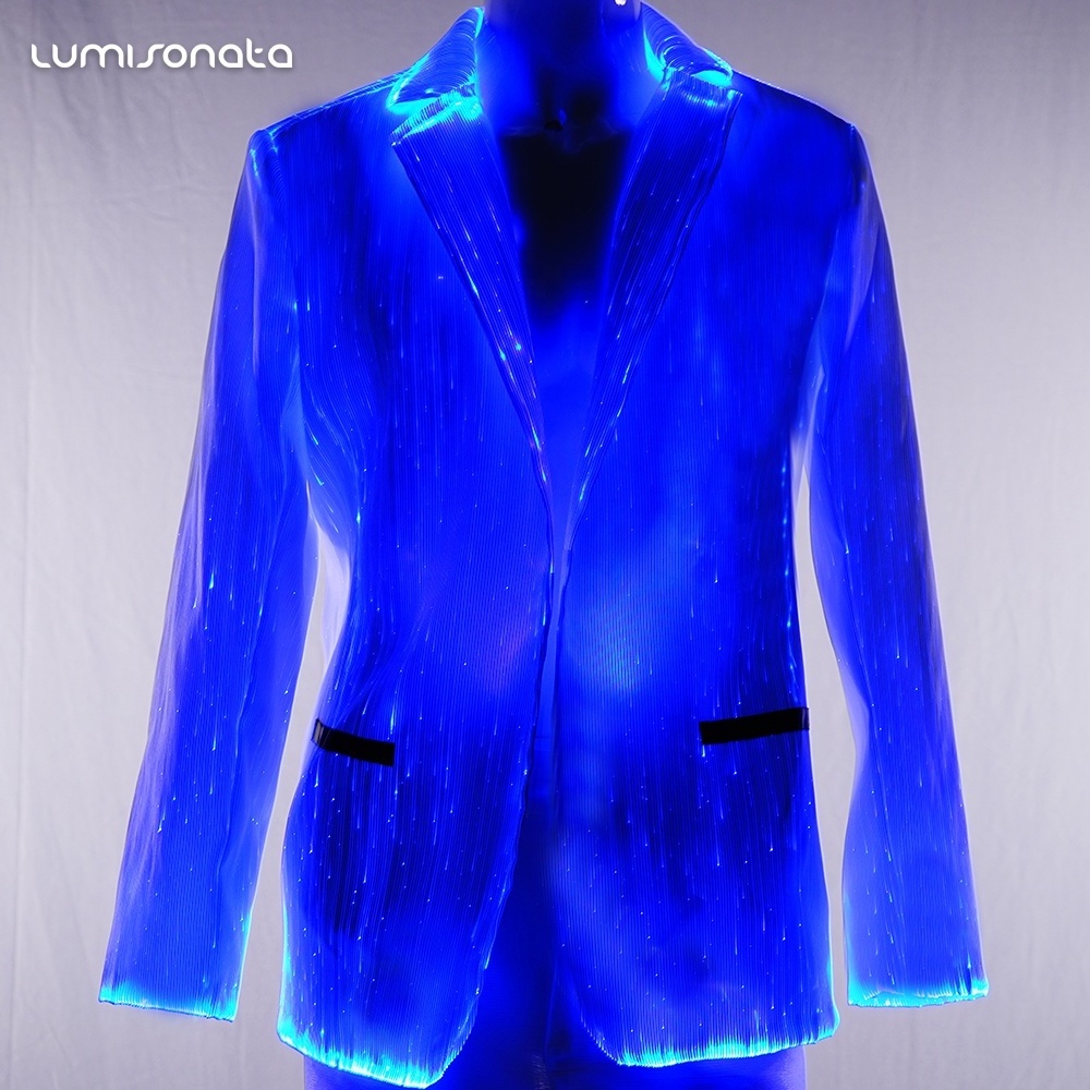 Luminous Wedding Tuxedos Light up Prom Tuxedos LED Groom Suits