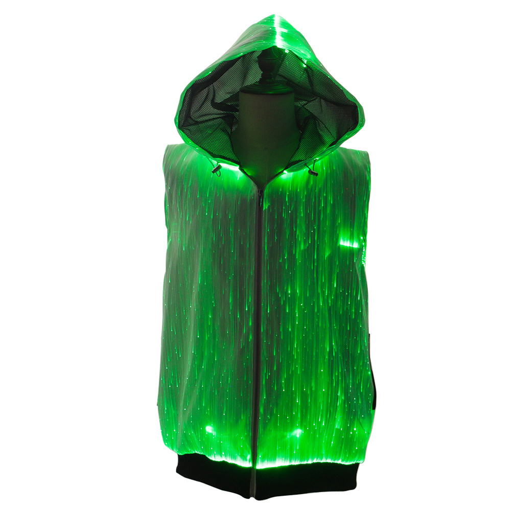 Lumisonata Light up Luminous RGB LED Light Hoodie Clothing