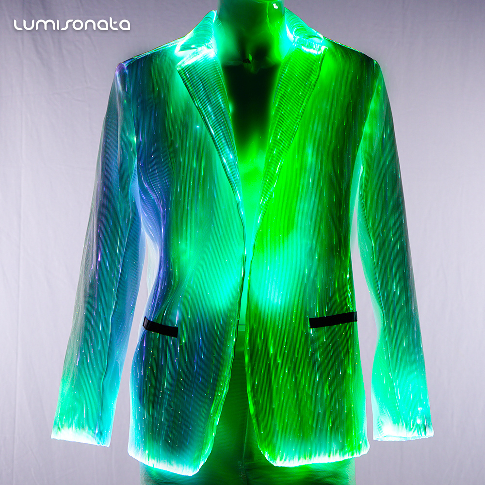 rave party emf outfits fiber optic jackets