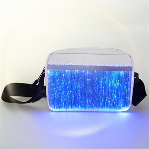 Wholesale Women Purses Tote Shoulder Bags Led Light Up Luminous Glitter Handbags