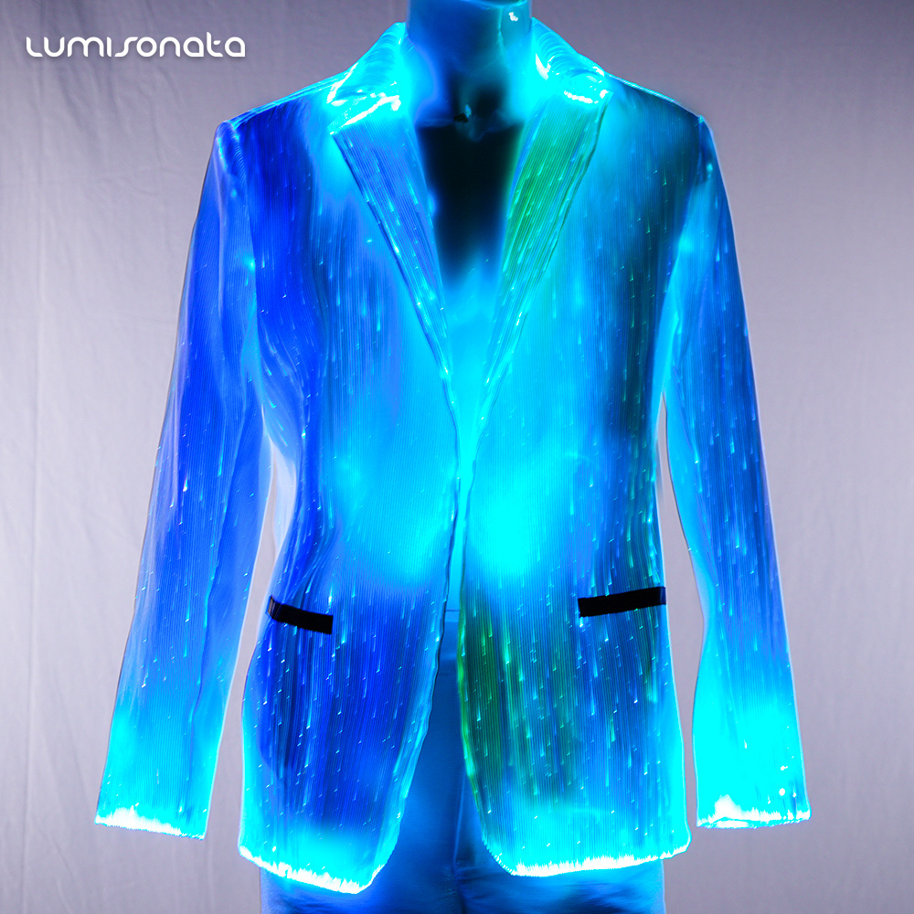 Luminous Wedding Tuxedos Light up Prom Tuxedos LED Groom Suits