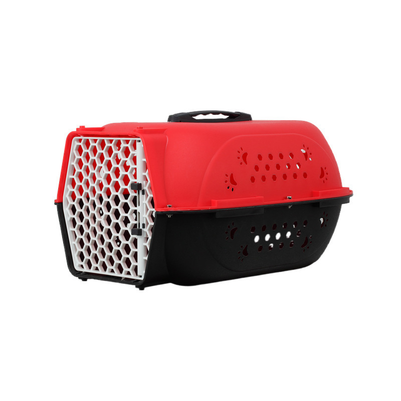 Wholesale Durable Plastic Cat Dog Carriers Outdoor Travel Top Load Dog Cage Airline Box Flight Kennel For Small Large Pets