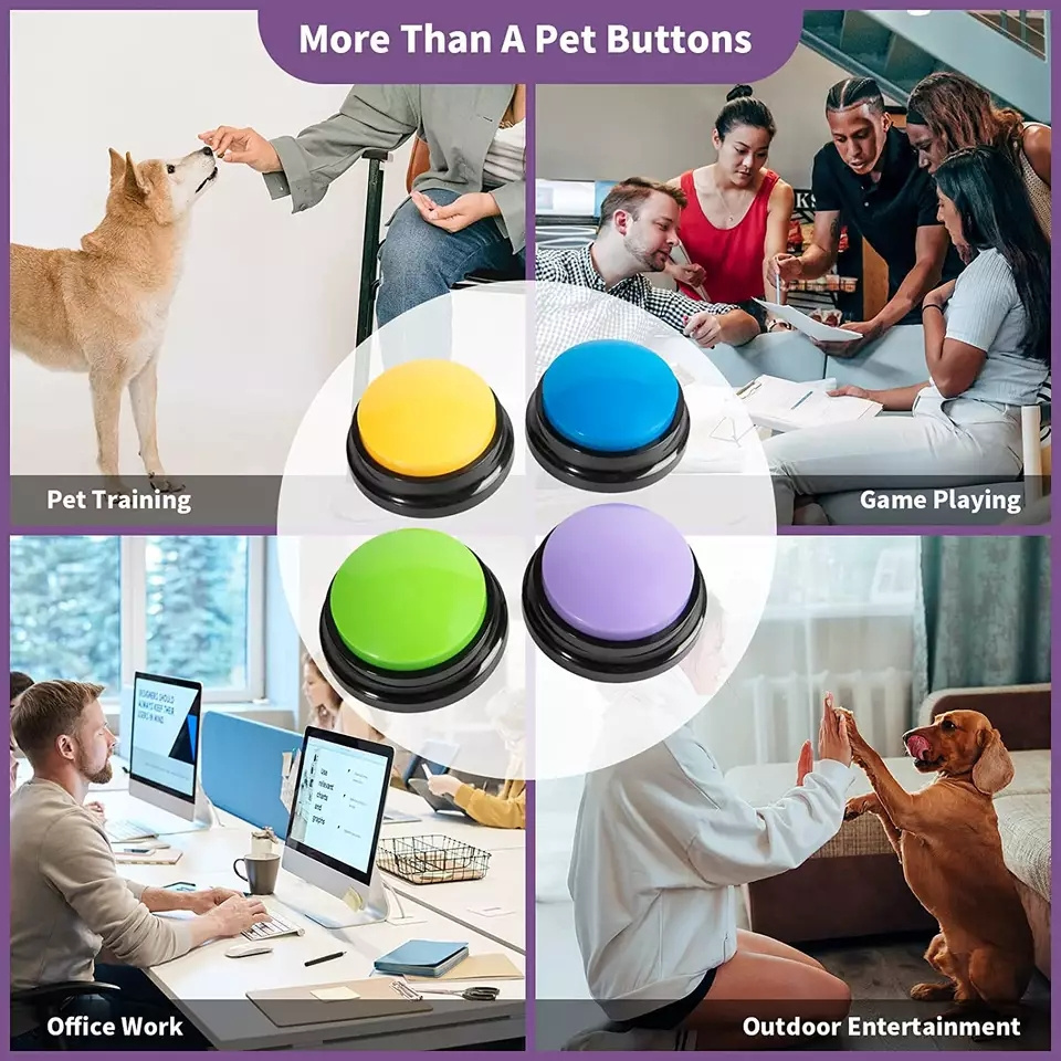 Recordable Dog Training Button Talking Sound Mat Voice Recorder Pet Communication Talking Pets Toyssuppliers