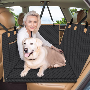 Non Inflatable Dog Bed for Car Backseat Dog Car Seat Cover with Hard Bottom