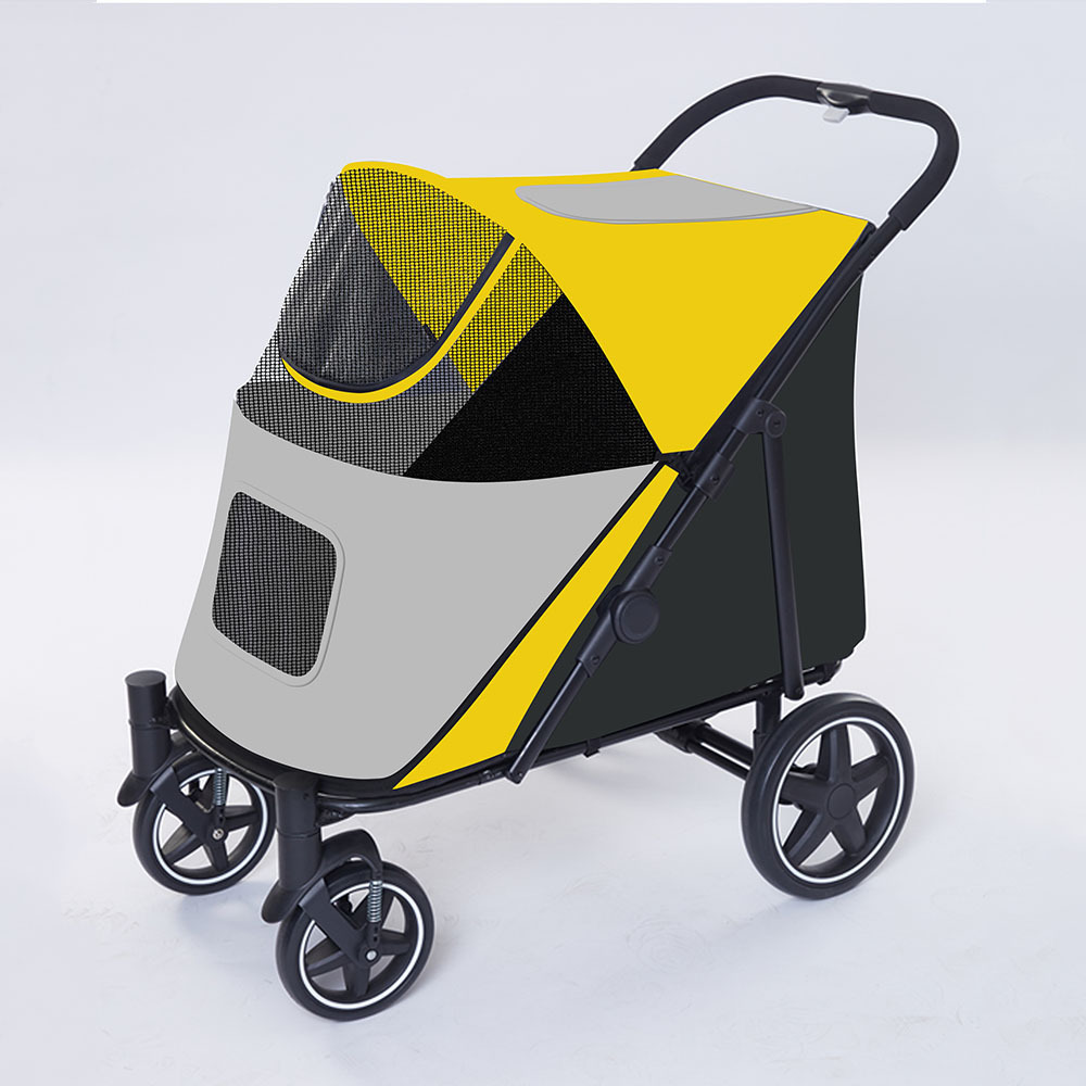 Pets Outdoor Portable Folding Pet Cart Carrier For Dogs Comfortable Breathable Small Medium Dog Accessories Cat Transportation