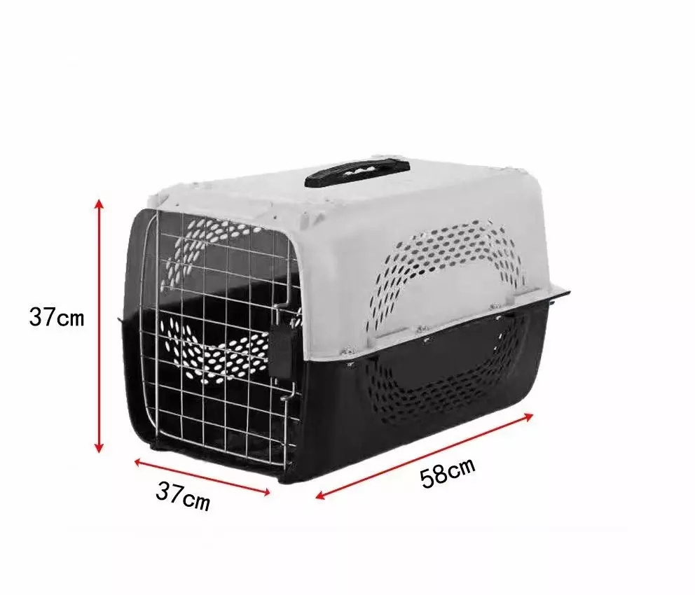 Best Selling Dog Travel Carrier Cage Small Flight Plastic Pet Carrier With Wheels Dog Cages Metal Kennels