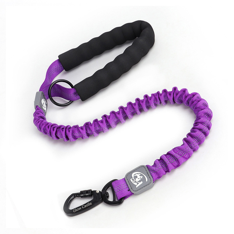 Wholesale Durable Lightweight Quick Release Buckle Shock Absorption Bungee Tactical Dog Training Leash