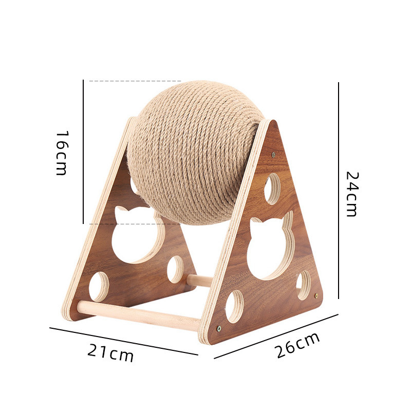 Grinding claw hand wrapped frame cat scratching column scratch-resistant cat toy sisal cat scratching board