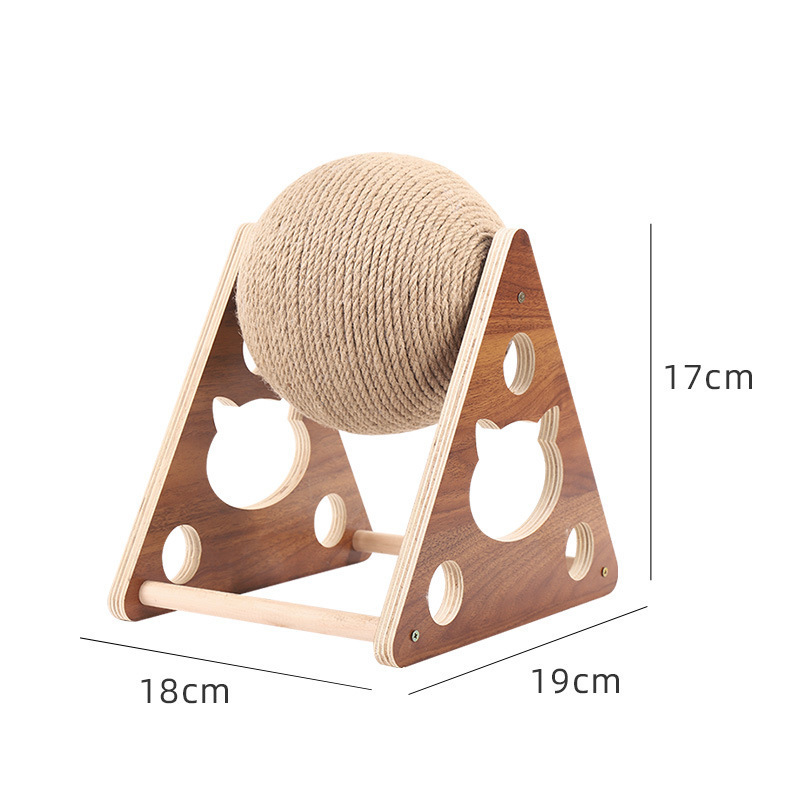 Grinding claw hand wrapped frame cat scratching column scratch-resistant cat toy sisal cat scratching board