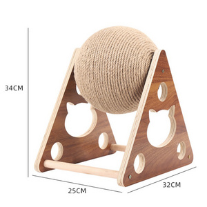 Grinding claw hand wrapped frame cat scratching column scratch-resistant cat toy sisal cat scratching board