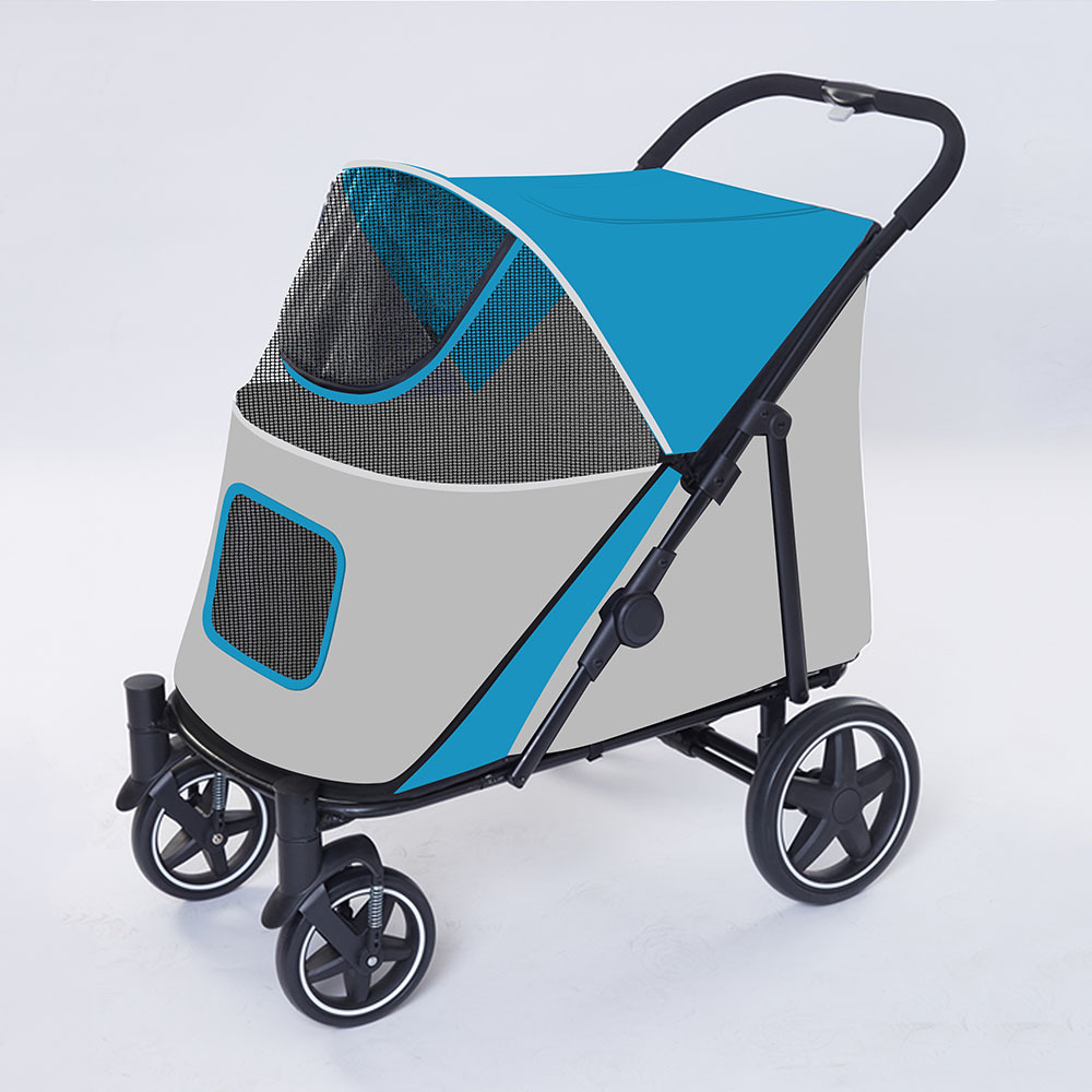 Pets Outdoor Portable Folding Pet Cart Carrier For Dogs Comfortable Breathable Small Medium Dog Accessories Cat Transportation