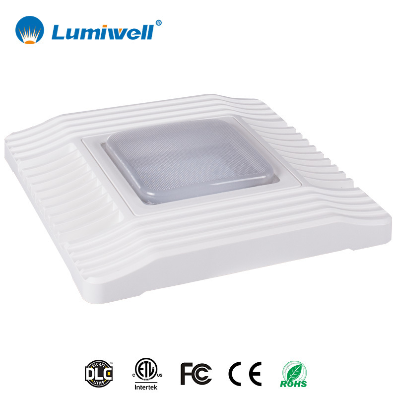 5 Years Warranty IP65 Waterproof 130lm/W High Bright 60W 100W 150W DLC ETL LED Canopy Light For Petrol Station