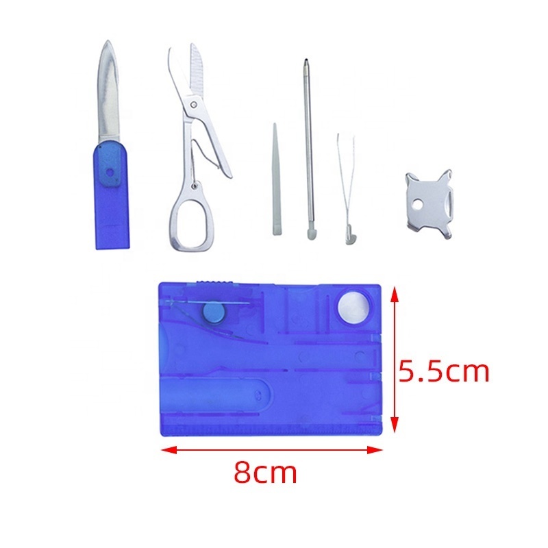 Portable Credit Card EDC Gadgets Stainless Steel Credit Card Multi Tool EDC Tool Card Portable Hiking Fishing Camping Equipments