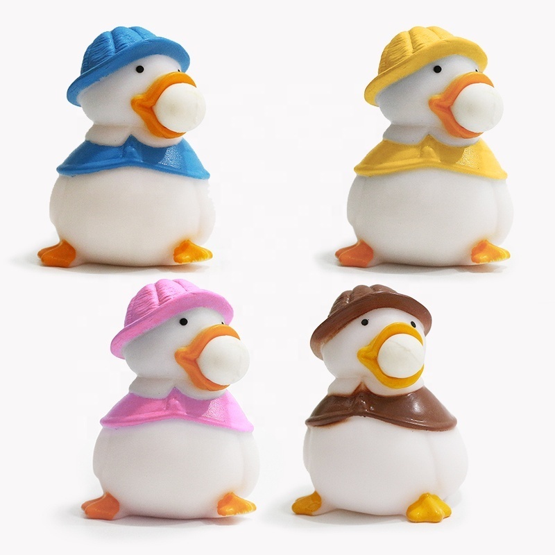 Novelty Stretchy Anti-Stress Balls Sensory Baby Toys New  Duck Squeezing Fidget Toy Custom Logo Stress Ball Stress Reliever