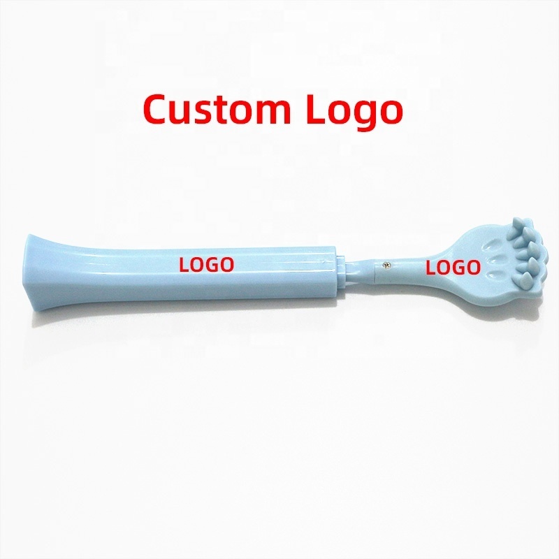 Customizable Logo Upgrade Double-Sided Design Plastic Portable Extendable Back Scratcher for Elderly Adults Women Men, 17 Inch