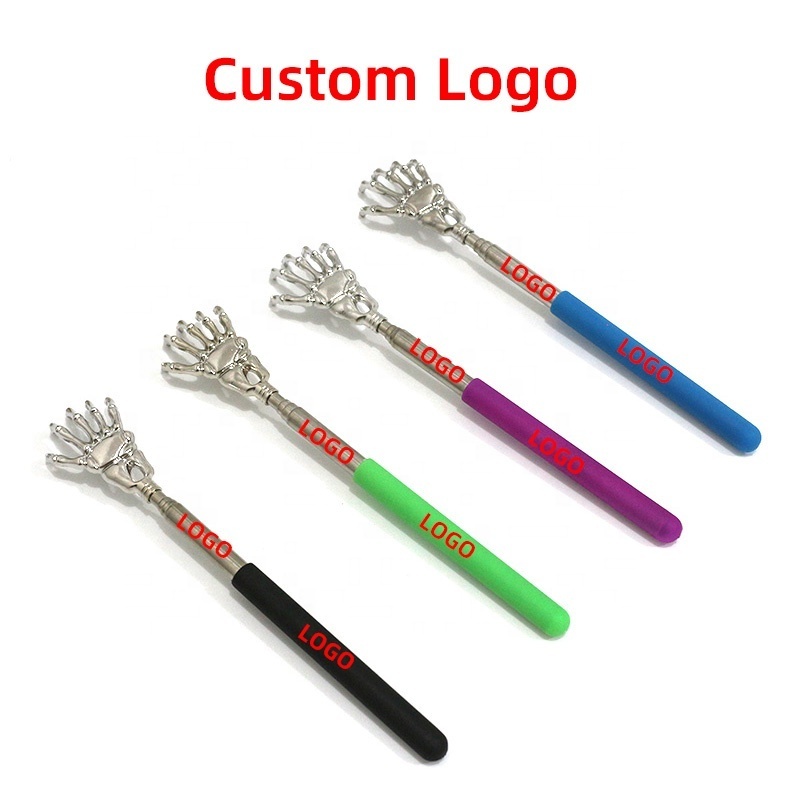 Wholesale Ghost Claw Metal Stainless Steel Telescoping Itch Back Scratcher for Mother Father Christmas Gifts, 23 Inch, 6 Colors