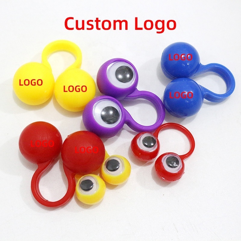 Finger Spinner Toy For Kids Finger Toy Party Flavor Mini Portable Interesting Indoor Toys Finger Kids Sensory Eyeballs Rings