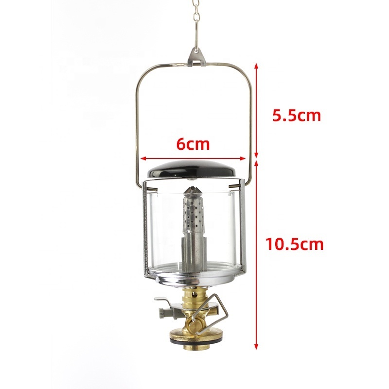 Hot Sale Portable Camping Light Camping Party Light China Camp Lantern Hanging Glass Propane Lamp Portable Mini Gas Lantern Lamp