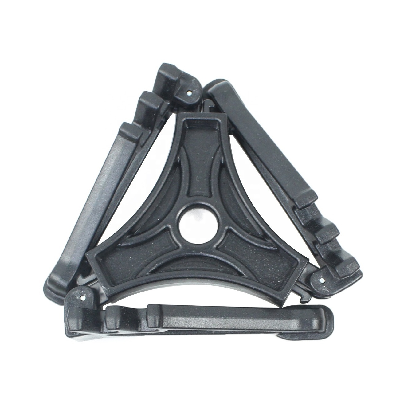 Foldable Tripod Canister Stand for Traveling BBQ, Outdoor Hiking Gas Tank Stand Fuel Can Stabilizer Bracket, Camping Stove Stand