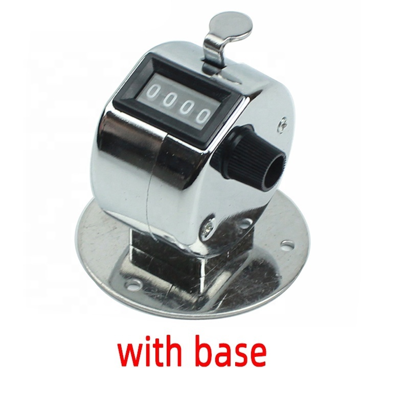 Coach Referees School Mechanical Counters 4 Digit Display Metal Hand Tally Counter Finger Sports Row School Counter Tally