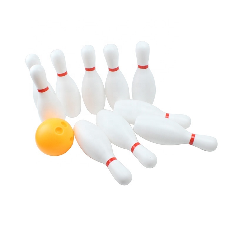 Funny Bowling Pin And Balls Includes 10 Pins and 2 Balls Toy Bowling Play Set Children Educational Plastic Small Bowling Ball