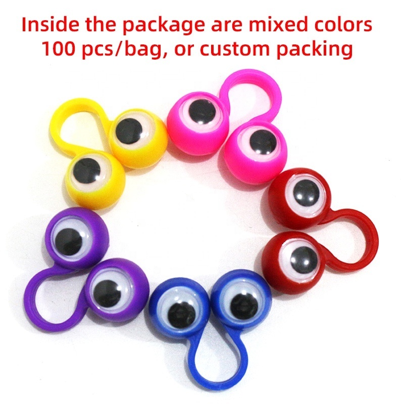 Finger Spinner Toy For Kids Finger Toy Party Flavor Mini Portable Interesting Indoor Toys Finger Kids Sensory Eyeballs Rings