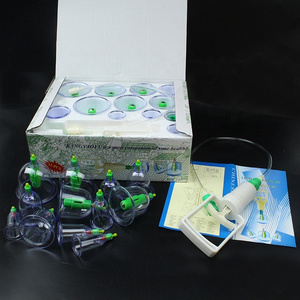 Custom Hijama Cups Vacuum Cupping Anti Cellulite Cup Set For Physiotherapy Body Massage Professional Cupping Therapy Set