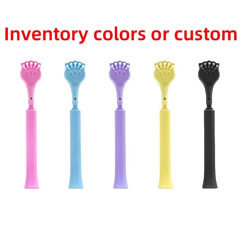 Customizable Logo Upgrade Double-Sided Design Plastic Portable Extendable Back Scratcher for Elderly Adults Women Men, 17 Inch