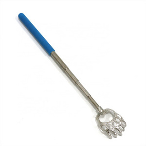 Bear Claw Shaped Metal Stainless Steel Portable Telescoping Back Scratchers with Rubber Handles Massage Tool Scalp Scratchers