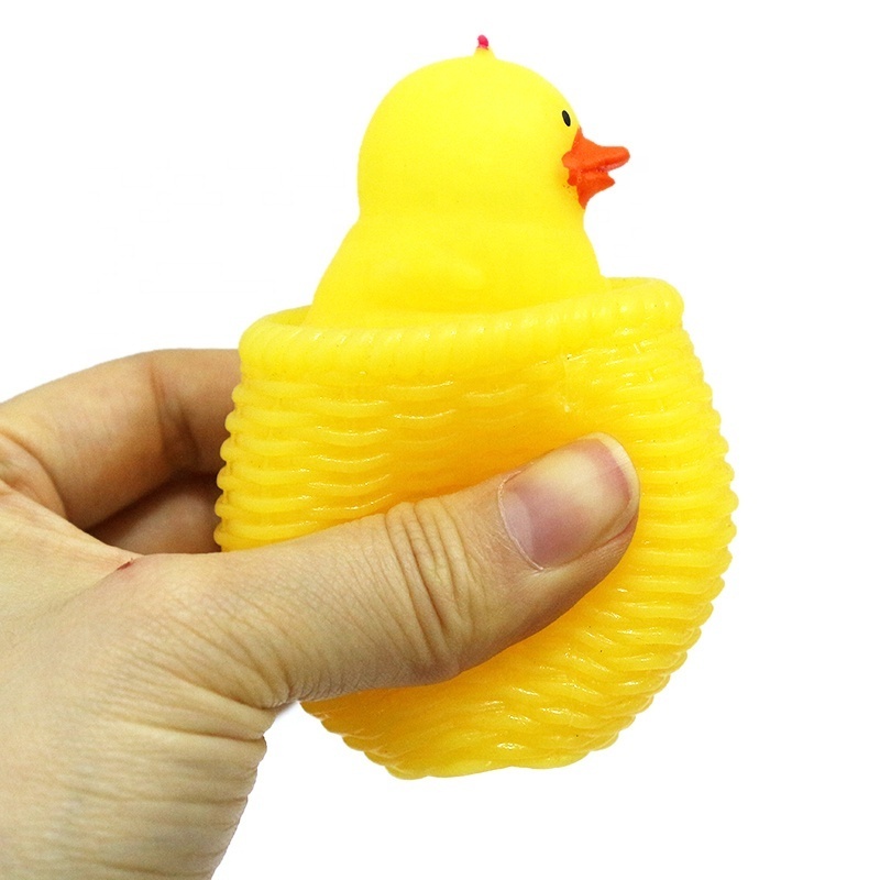 Easter Eggs Stress Ball Cute Little Chicken Antistress Toys Yellow Stress Ball Easter Eggs Squishy Easter Bunny Stress Balls