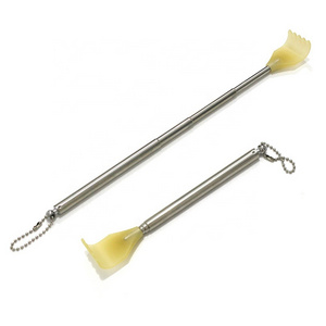 Custom Long Handle Back Massager Itchy Scalp Scratcher Telescoping Backscratcher Stainless Steel Telescoping Itch Back Scratcher